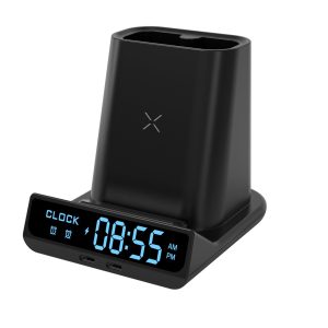 Multi Utility Charging Station with Clock and Stands