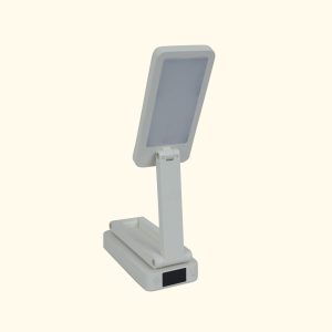Foldable Desklamp with Clock