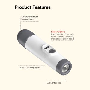 Rechargable Torch with Massager