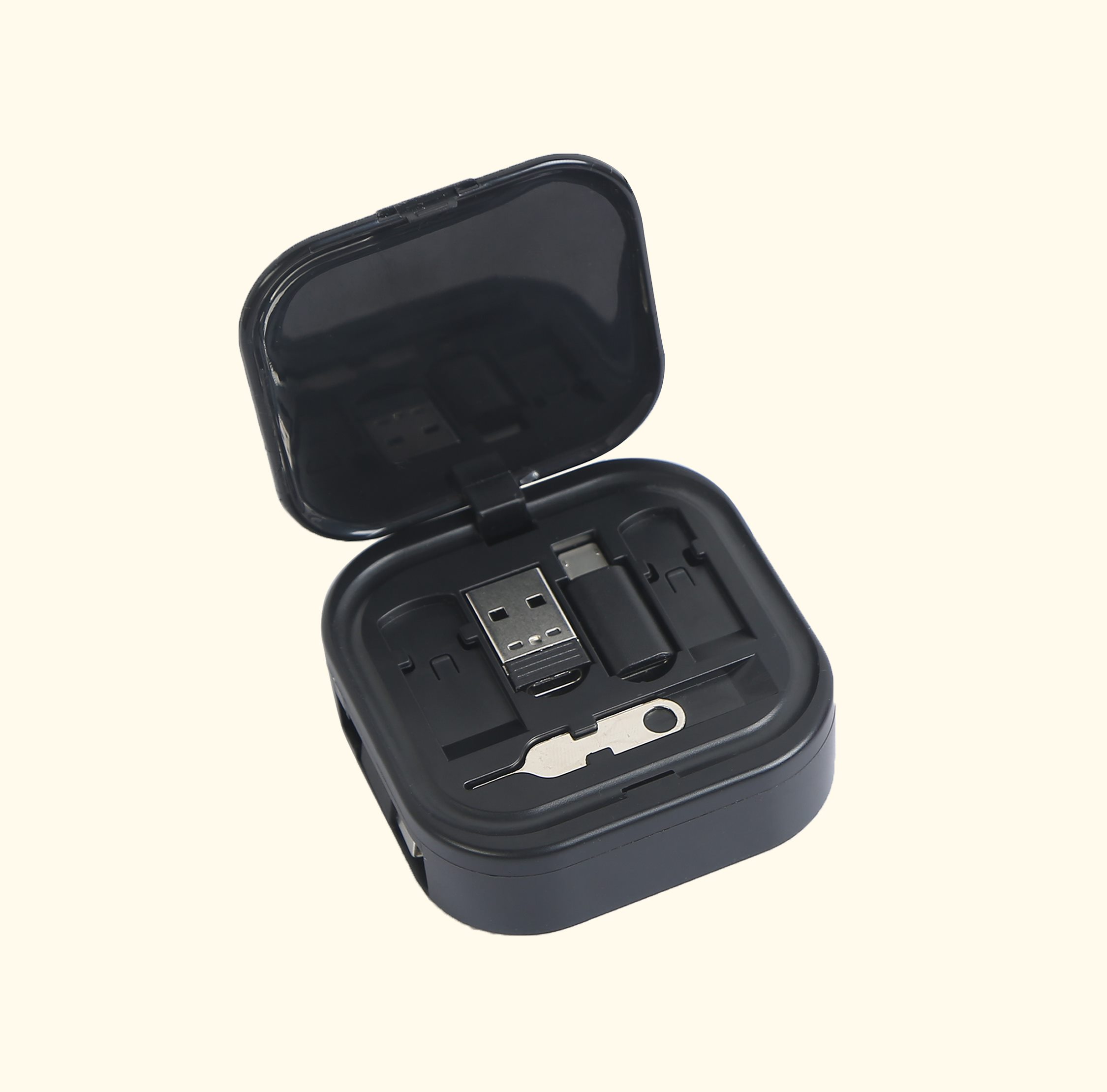 Mulitfunctional charging essentials with cable