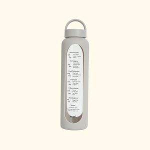 Borosilicate glass bottle with Hydration reminder