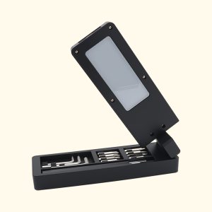 Portable tool set with light and Magnet
