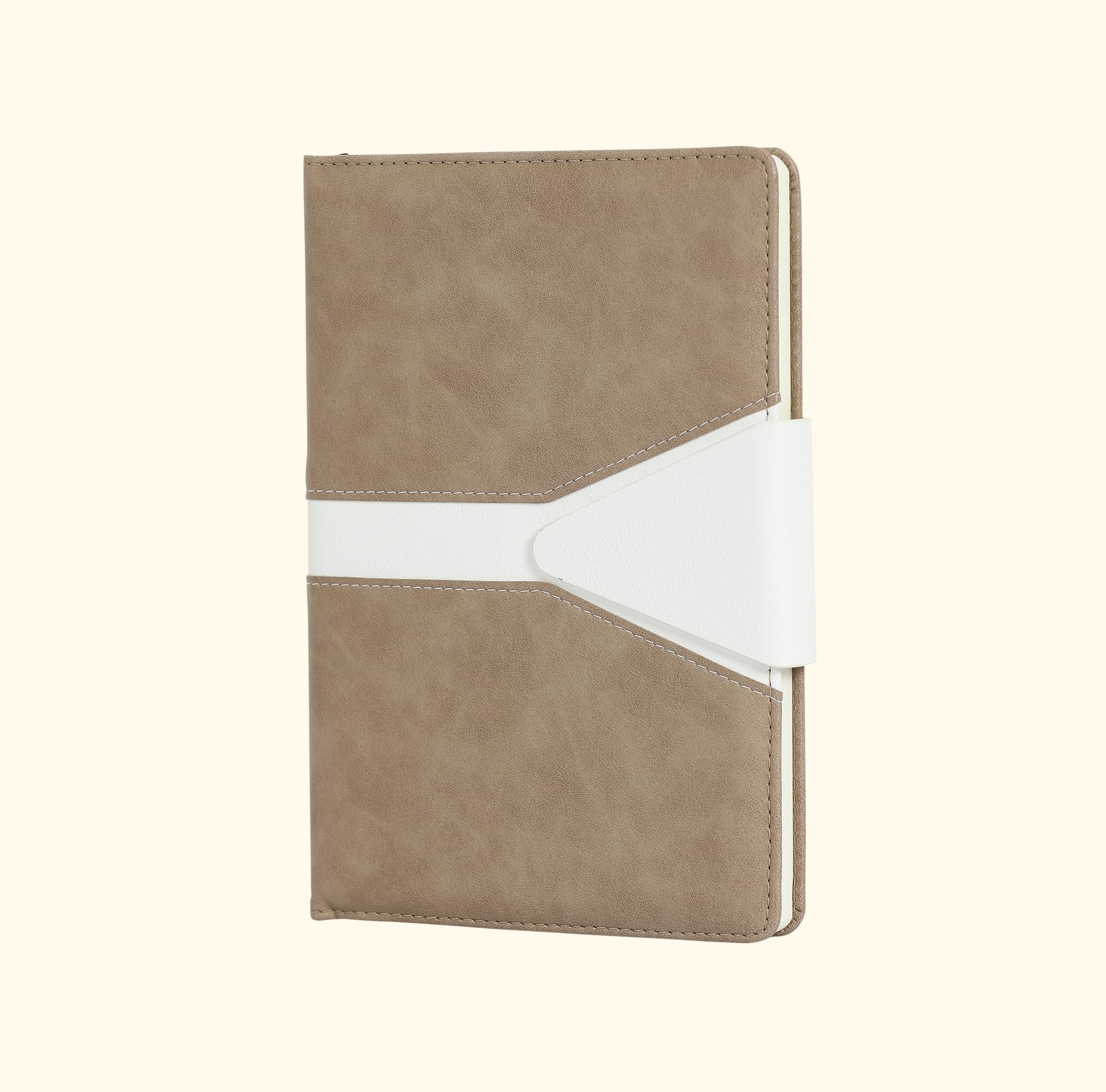 Leatherette notebook with magnetic flap