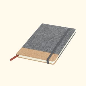 Ecofriendly felt and cork notebook